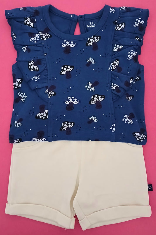 ABELA - A SET OF CROP TOP & SHORTS