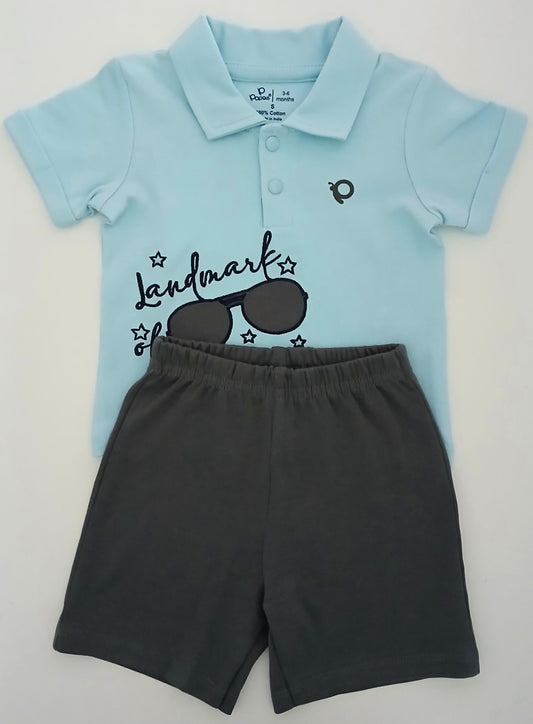 CACE - A COORDINATED SET OF T-SHIRT & SHORTS