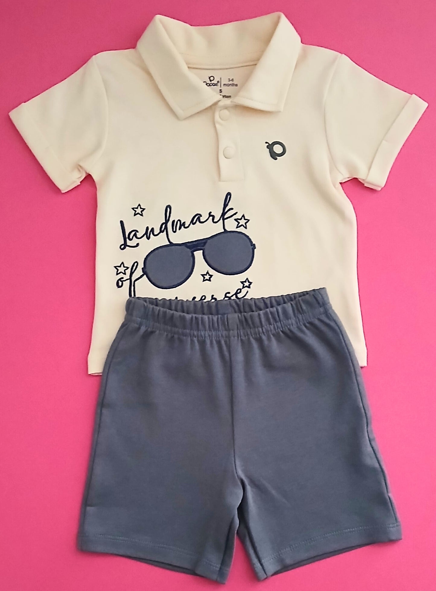 CACE - A COORDINATED SET OF T-SHIRT & SHORTS