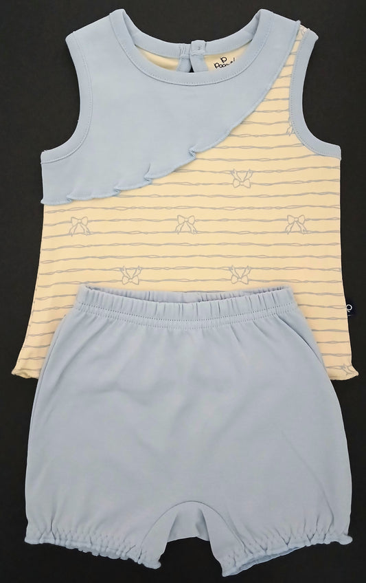 DEARING - A COORDINATED SET OF TOP & BLOOMER