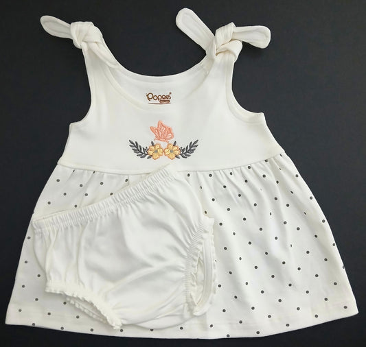 GAZAL - A SET OF SLEEVELESS FROCK & PANTIES