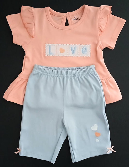 HARA - A SET OF TOP & 3/4TH PANT