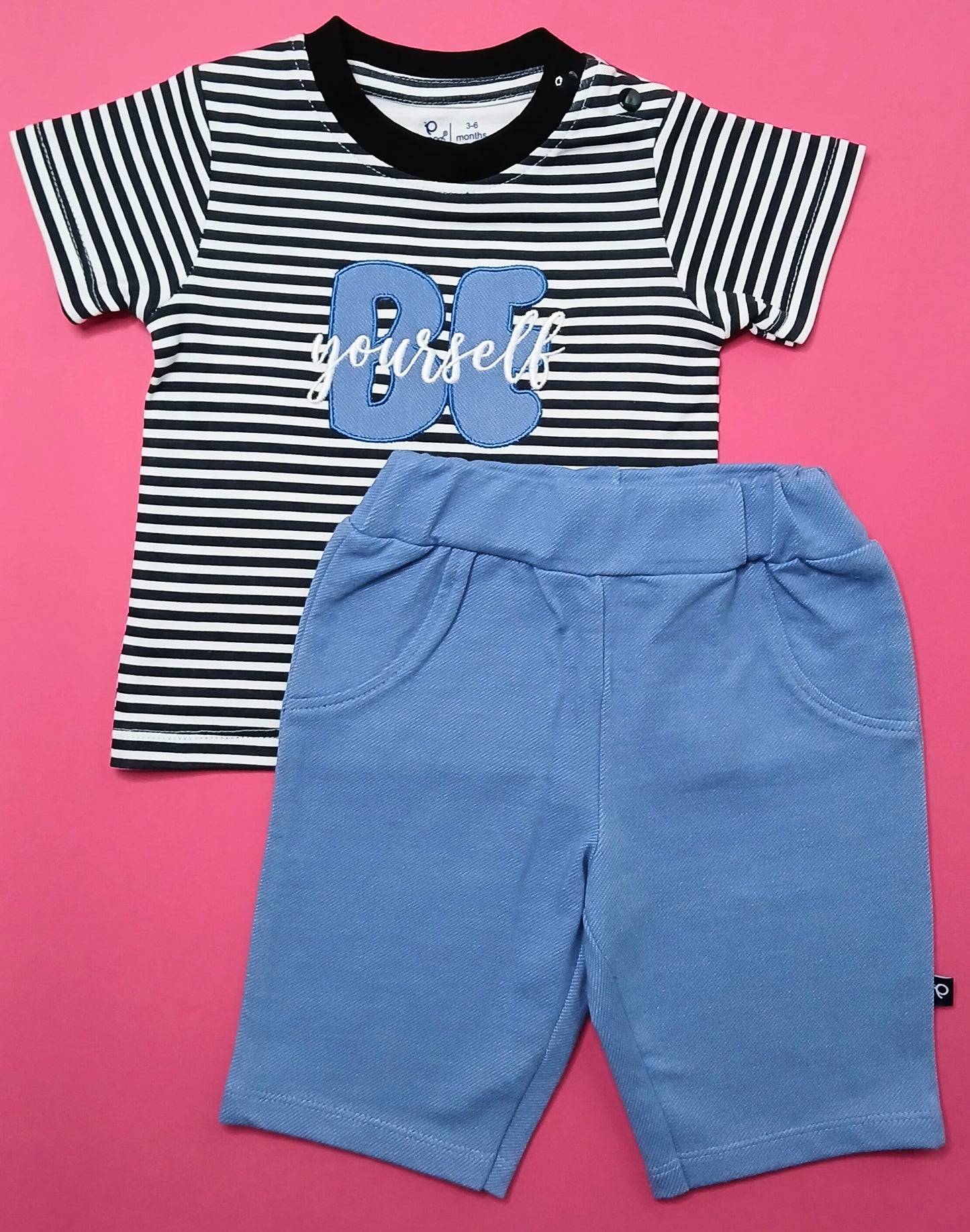 KALIEF - A COORDINATED SET OF T-SHIRT & 3/4TH PANT.