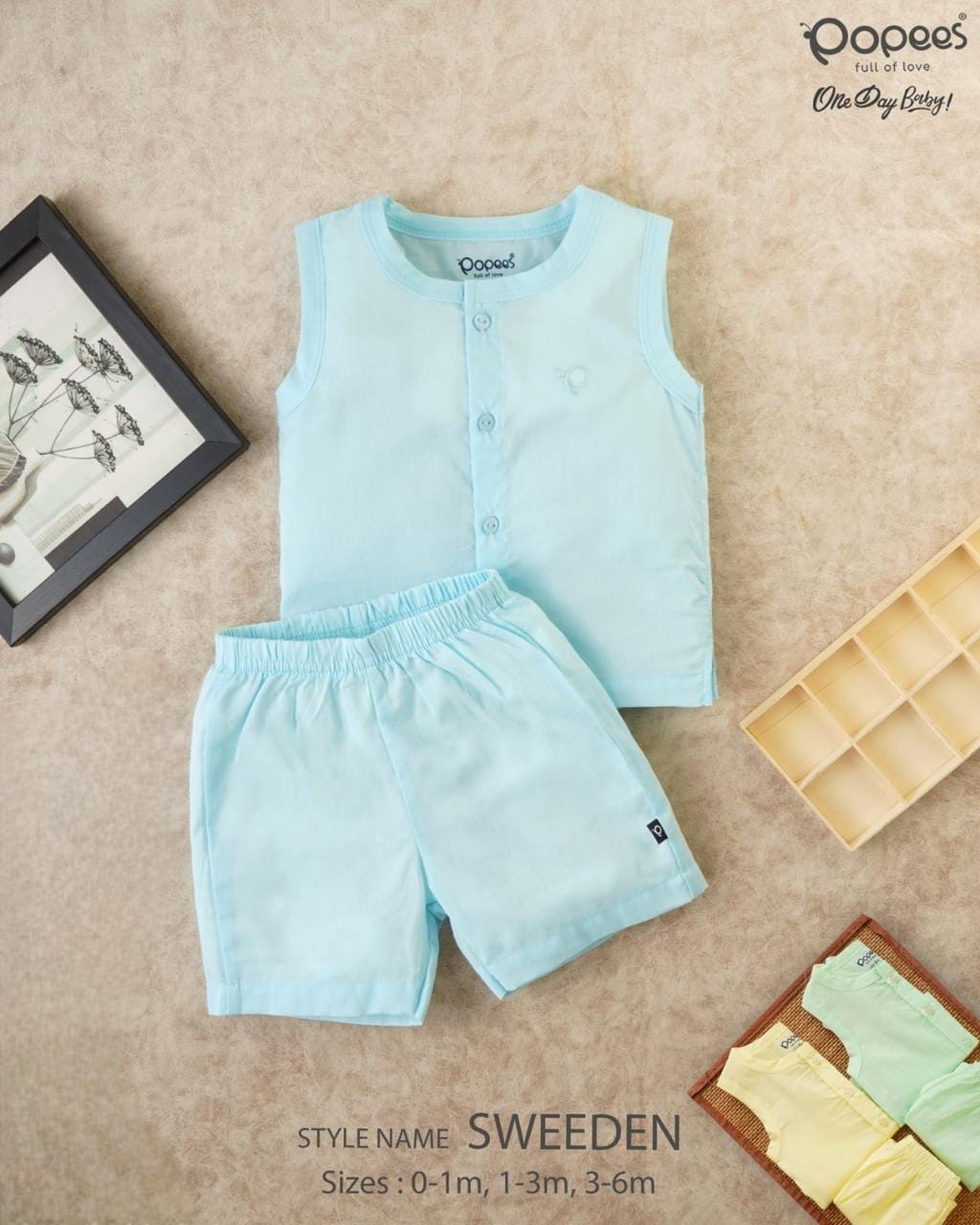 SWEEDEN - A COORDINATED SET OF TOP & SHORTS