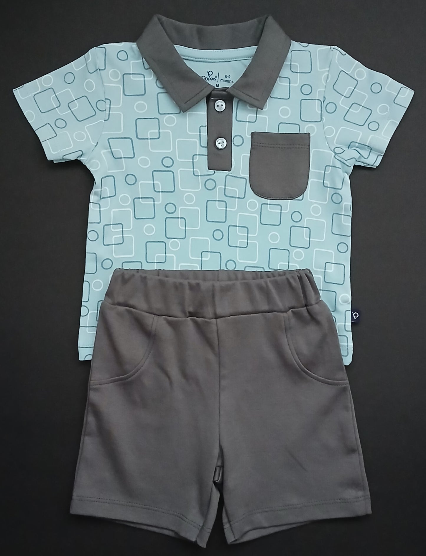 SALVANO - A COORDINATED SET OF T-SHIRT & SHORTS