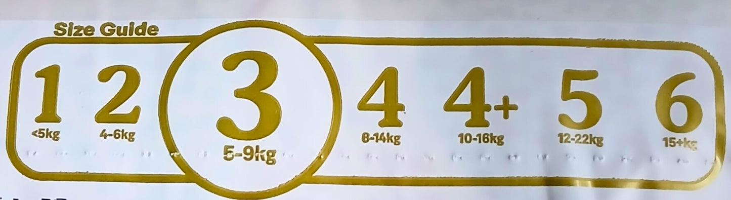 HUGGIES- EXTRA CARE DIAPERS- JUMBO PACK- NO-3- 76'S- 5-9 KG