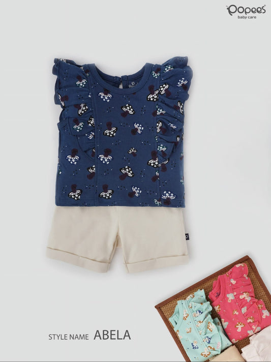 ABELA - A SET OF CROP TOP & SHORTS