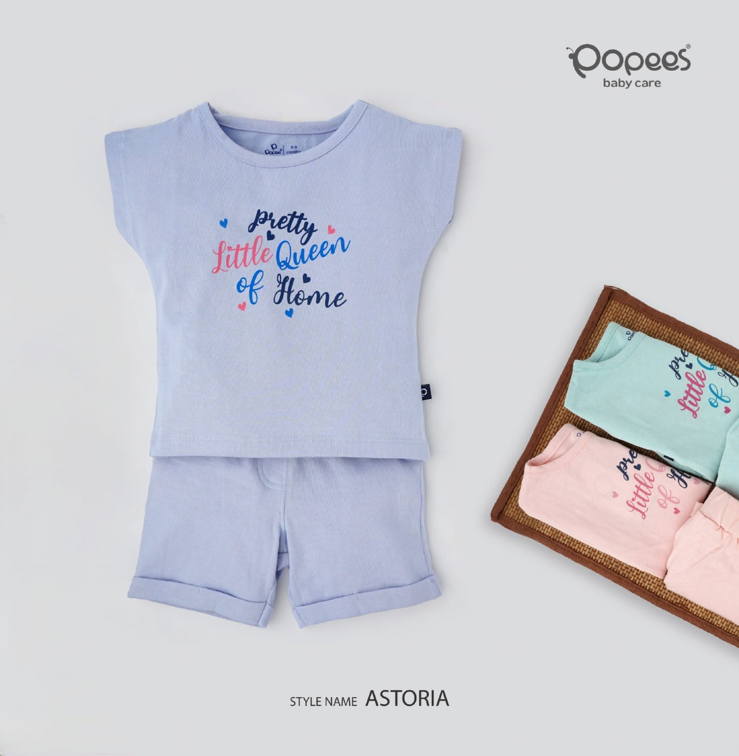 ASTORIA - A COORDINATED SET OF TOP & SHORTS
