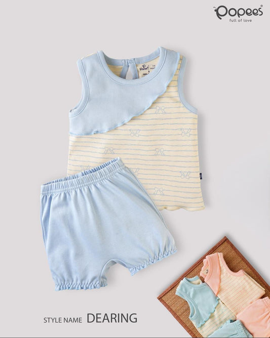 DEARING - A COORDINATED SET OF TOP & BLOOMER