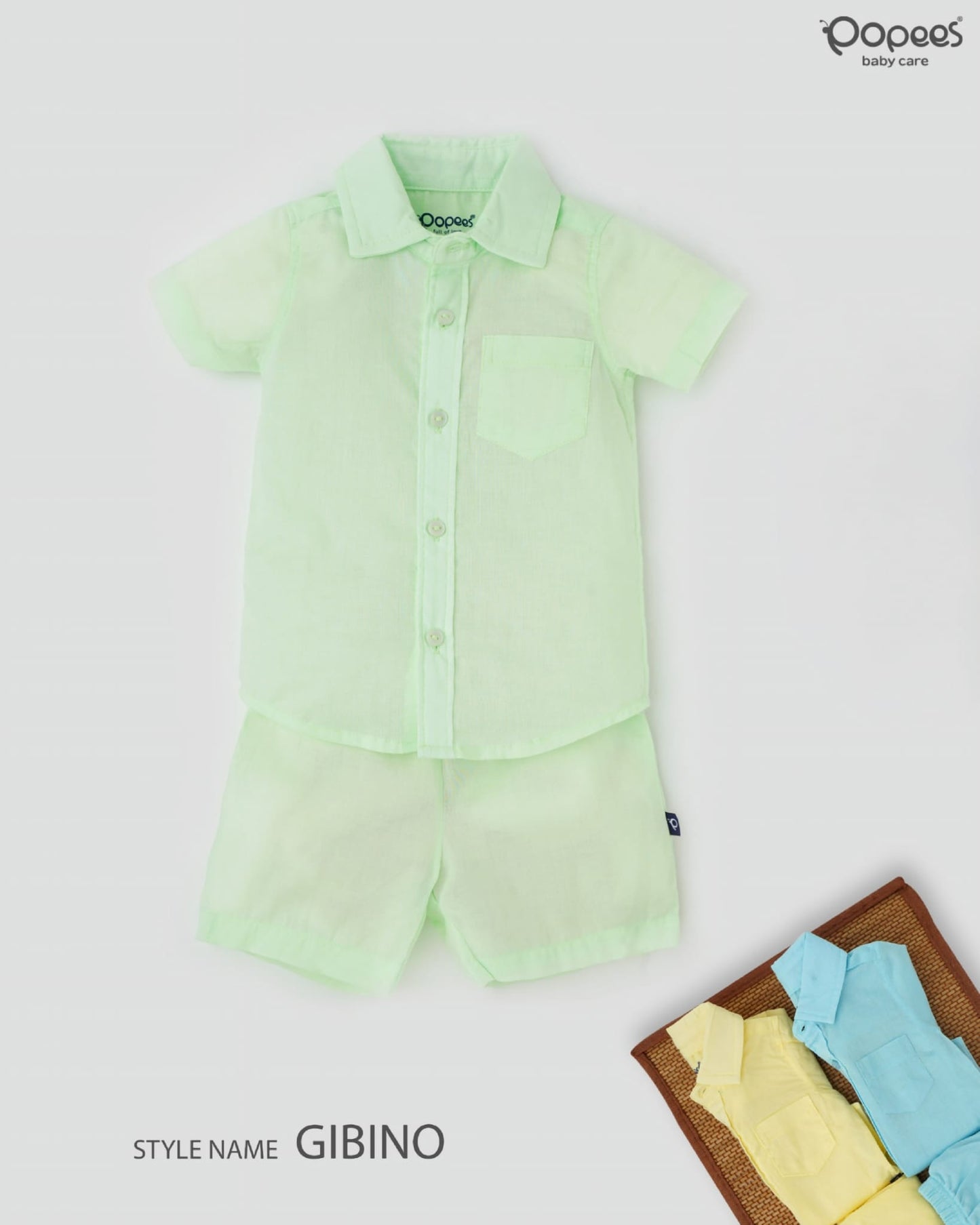 جيبينو - طقم متناسق من قميص وشورت