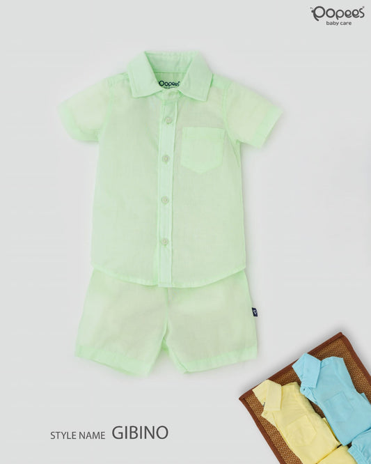 GIBINO - A COORDINATED SET OF SHIRT & SHORTS