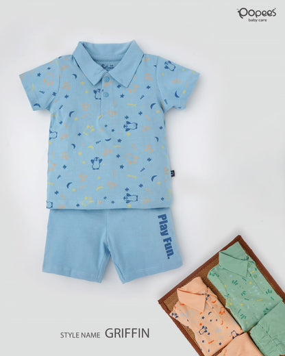 GRIFFIN - A COORDINATED SET OF T-SHIRT & SHORTS