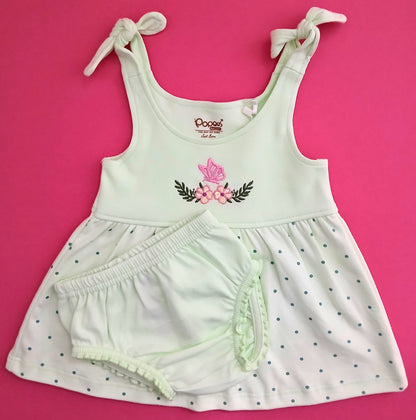 GAZAL - A SET OF SLEEVELESS FROCK & PANTIES