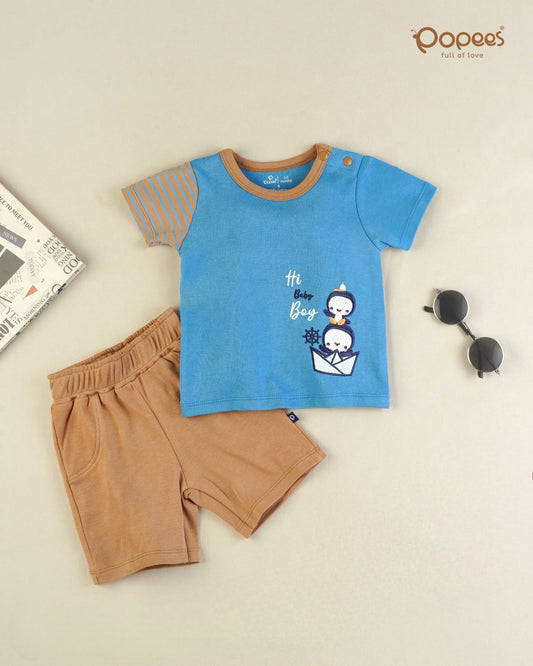 HITANISH - A COORDINATED SET OF T-SHIRT & SHORTS