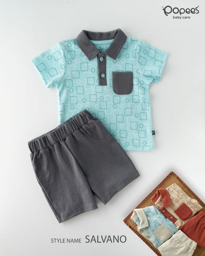 SALVANO - A COORDINATED SET OF T-SHIRT & SHORTS