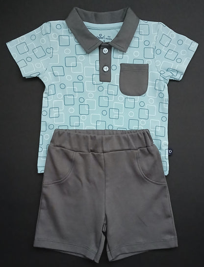 SALVANO - A COORDINATED SET OF T-SHIRT & SHORTS