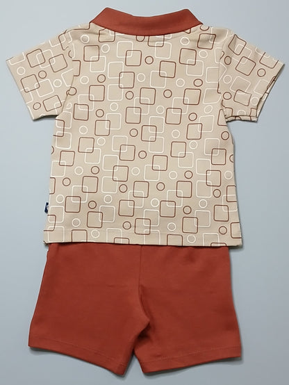 SALVANO - A COORDINATED SET OF T-SHIRT & SHORTS