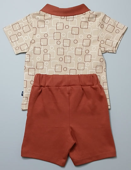 SALVANO - A COORDINATED SET OF T-SHIRT & SHORTS