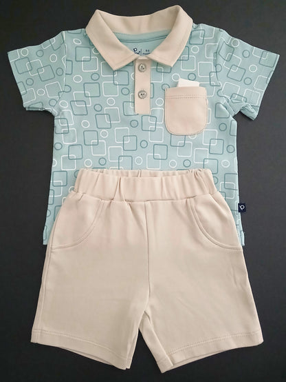 SALVANO - A COORDINATED SET OF T-SHIRT & SHORTS