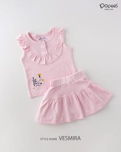 VESMIRA - A COORDINATED SET OF TOP & SKIRT